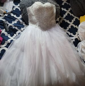 Womens ball gown with gown slip